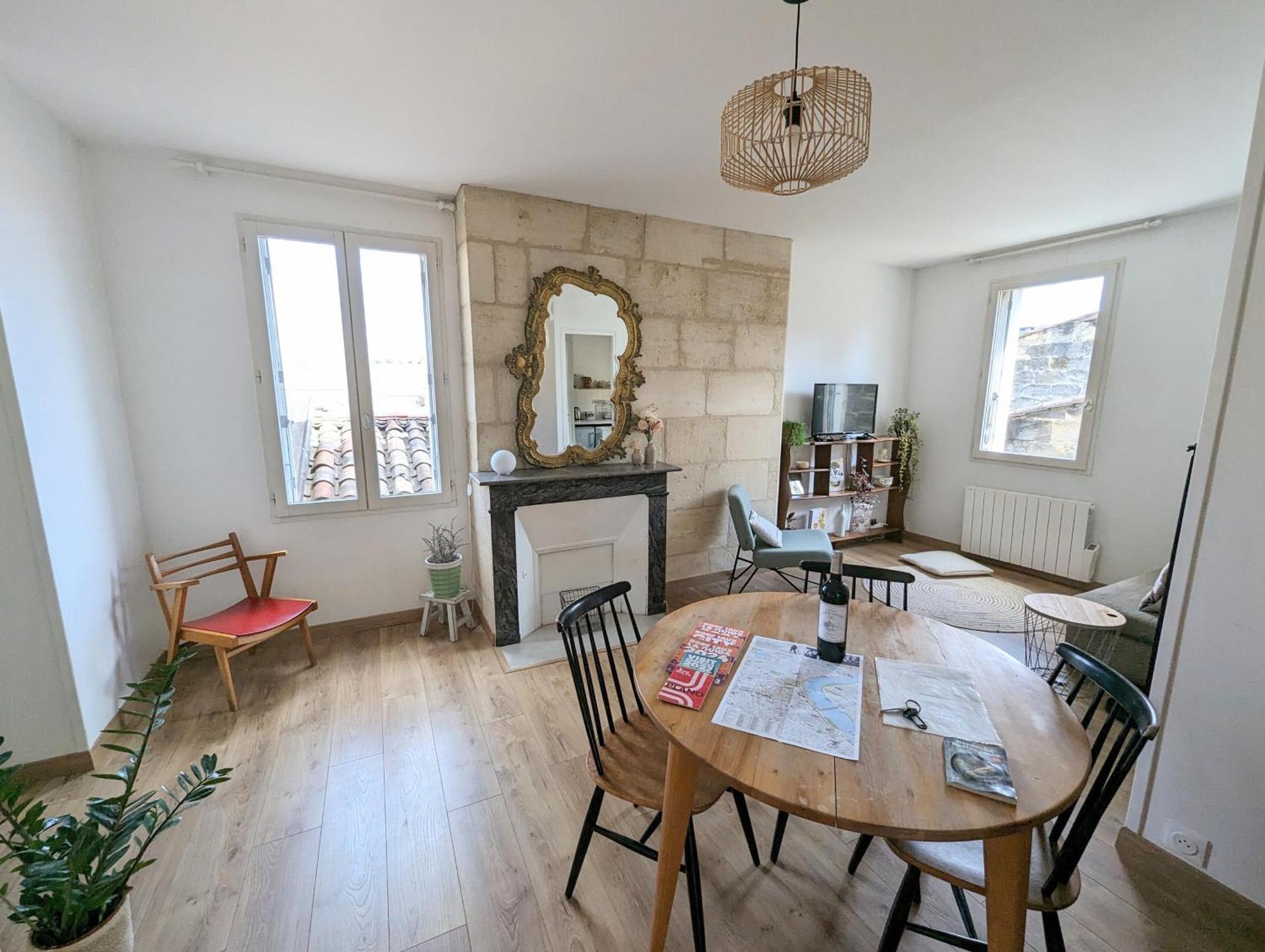 Appartement Cocon Lumineux Sous Les Toits De Bordeaux Extérieur photo